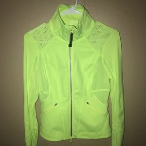 Neon yellow Zella zip up ✨